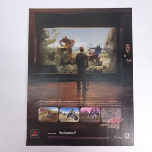 Vintage ATV Offroad Fury PlayStation 2 Print Ad Gaming Collector Decor Promo Art